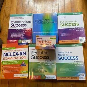 NCLEX prep book and nursing practice questions!